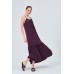 ASKILI OVERSIZE RAHAT KESİM GÜNLÜK SAHİL- BEACH PLAJ MOR ELBİSE 
